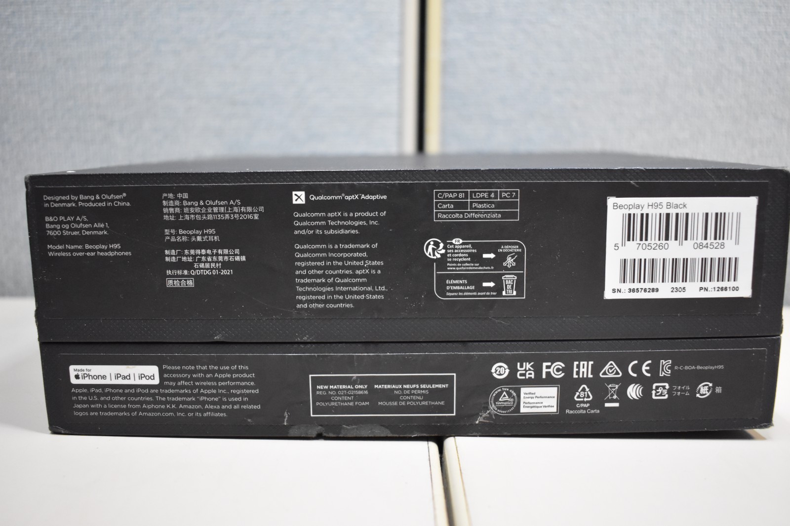 Bang & Olufsen Beoplay H95, Black, Bluetooth Headphones