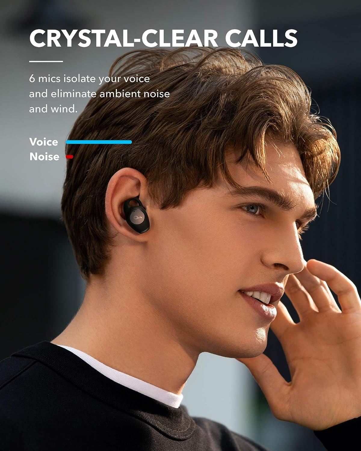 Soundcore by Anker Life A2 Noise Cancelling Wireless Earbuds BLACK A3935011