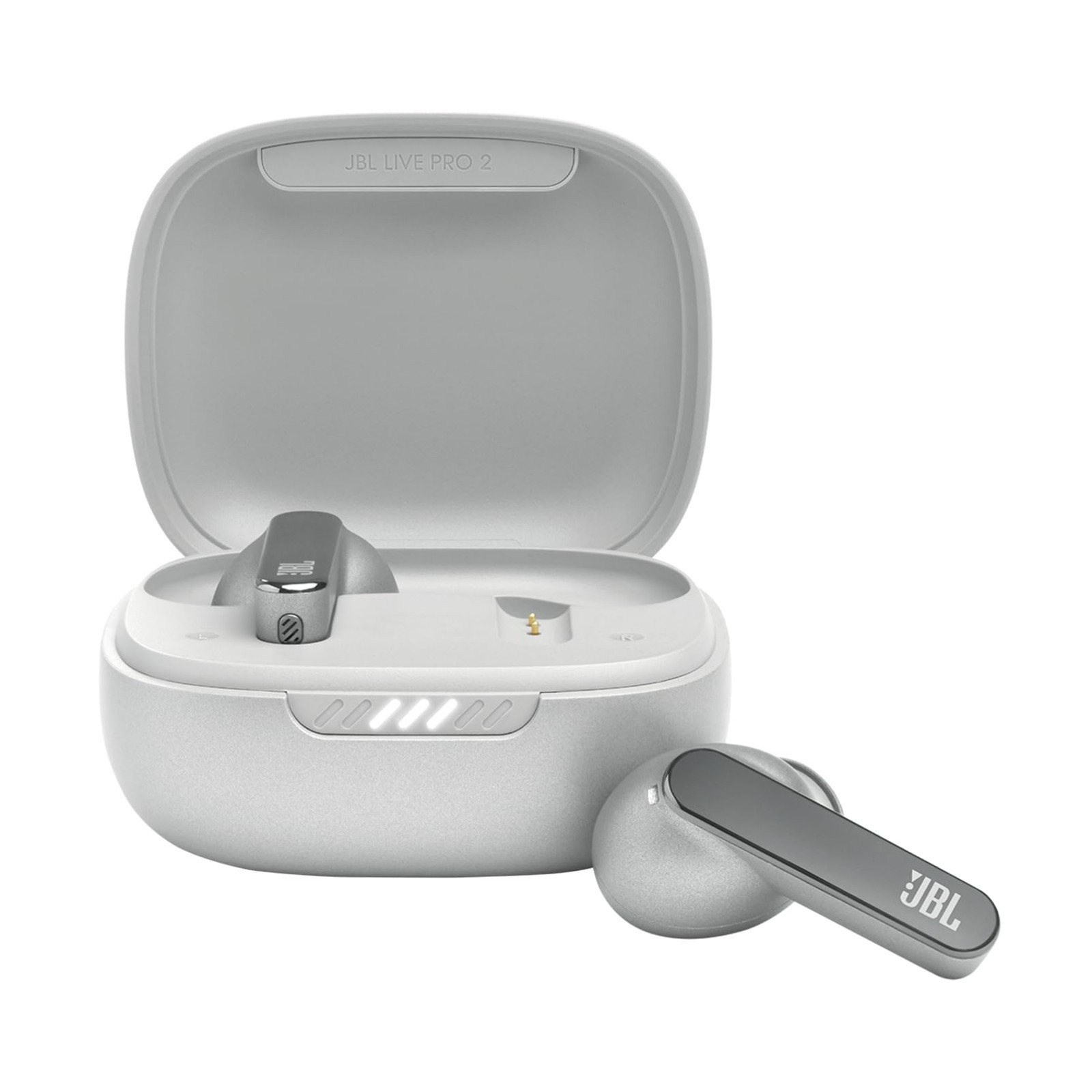 JBL Live Pro 2 True Wireless Earbuds ANC Bluetooth Noise Cancelling Silver
