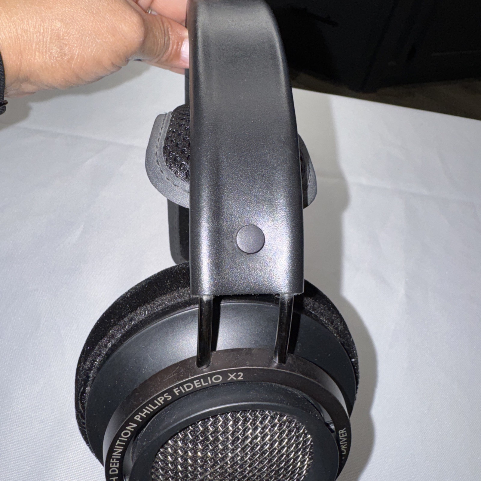 HD Philips Fidelio X2 50MM High Power Neodymium Headphone Black Tested Works ?