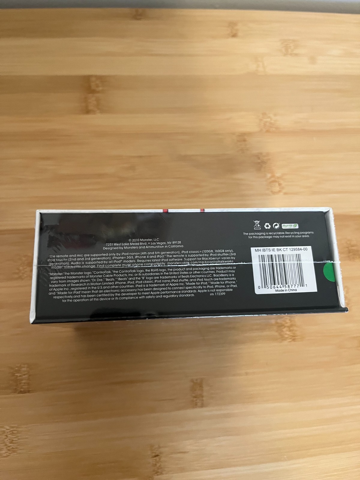 NEW SEALED Beats by Dr. Dre In-Ear Headphones – Black