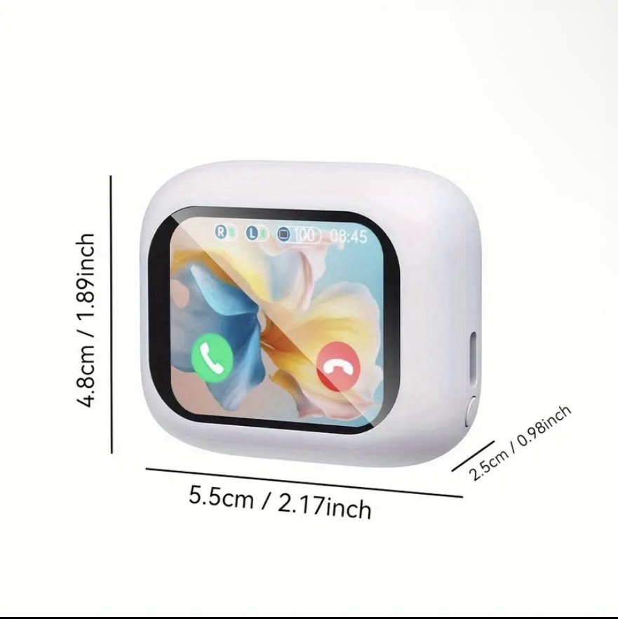Bluetooth Earbuds – HiFi Stereo Sound, LCD Touch Display, HD Calls