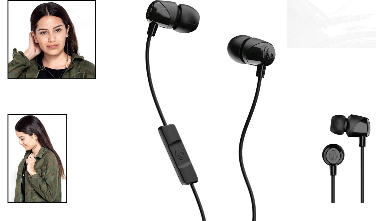 Travel-Friendly Jib Wired Earbuds with Noise Isolation & Call Control – Black