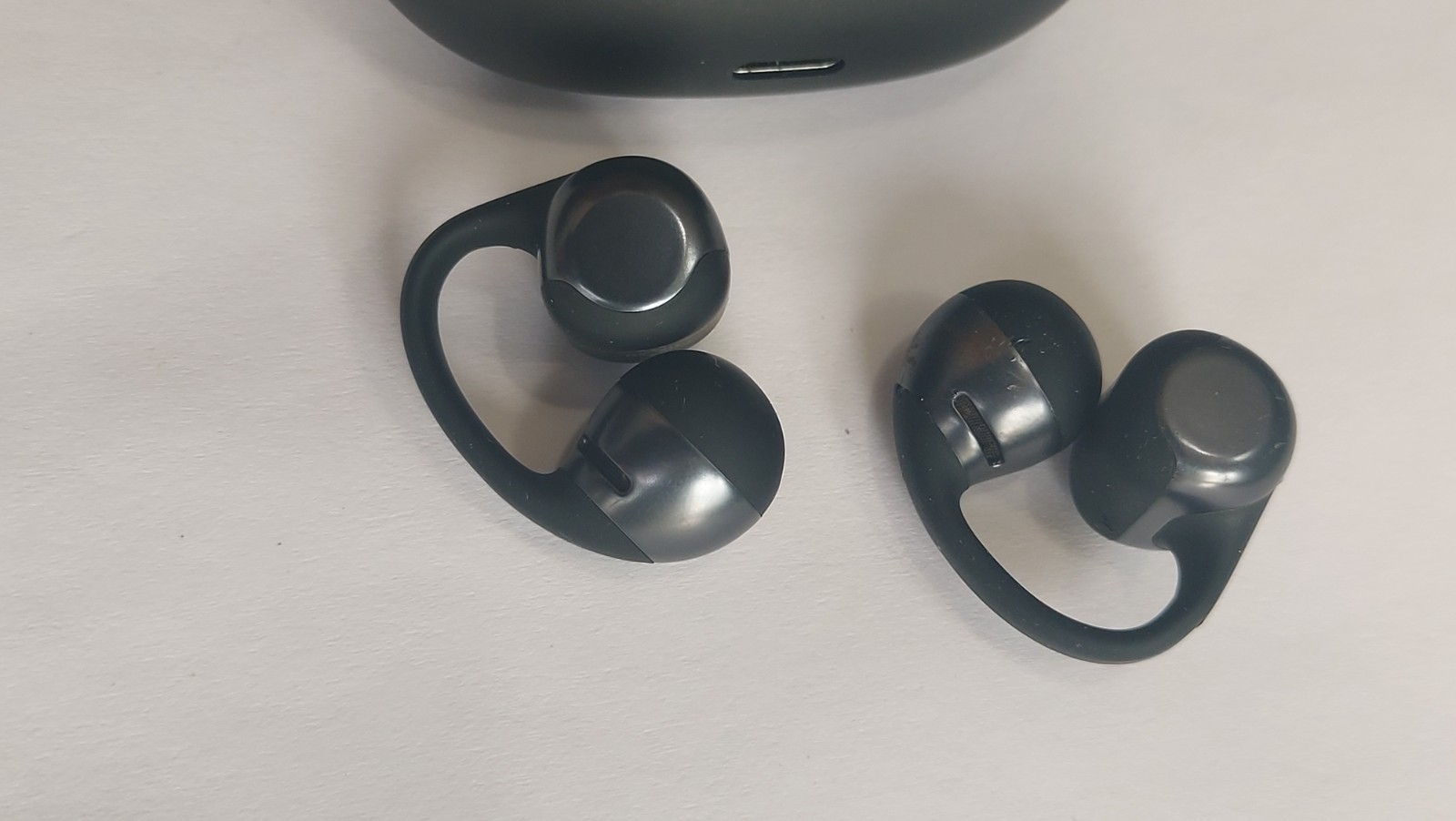 Shokz OpenDots ONE True Wireless Open-Ear Earbuds with Charging Case- Black