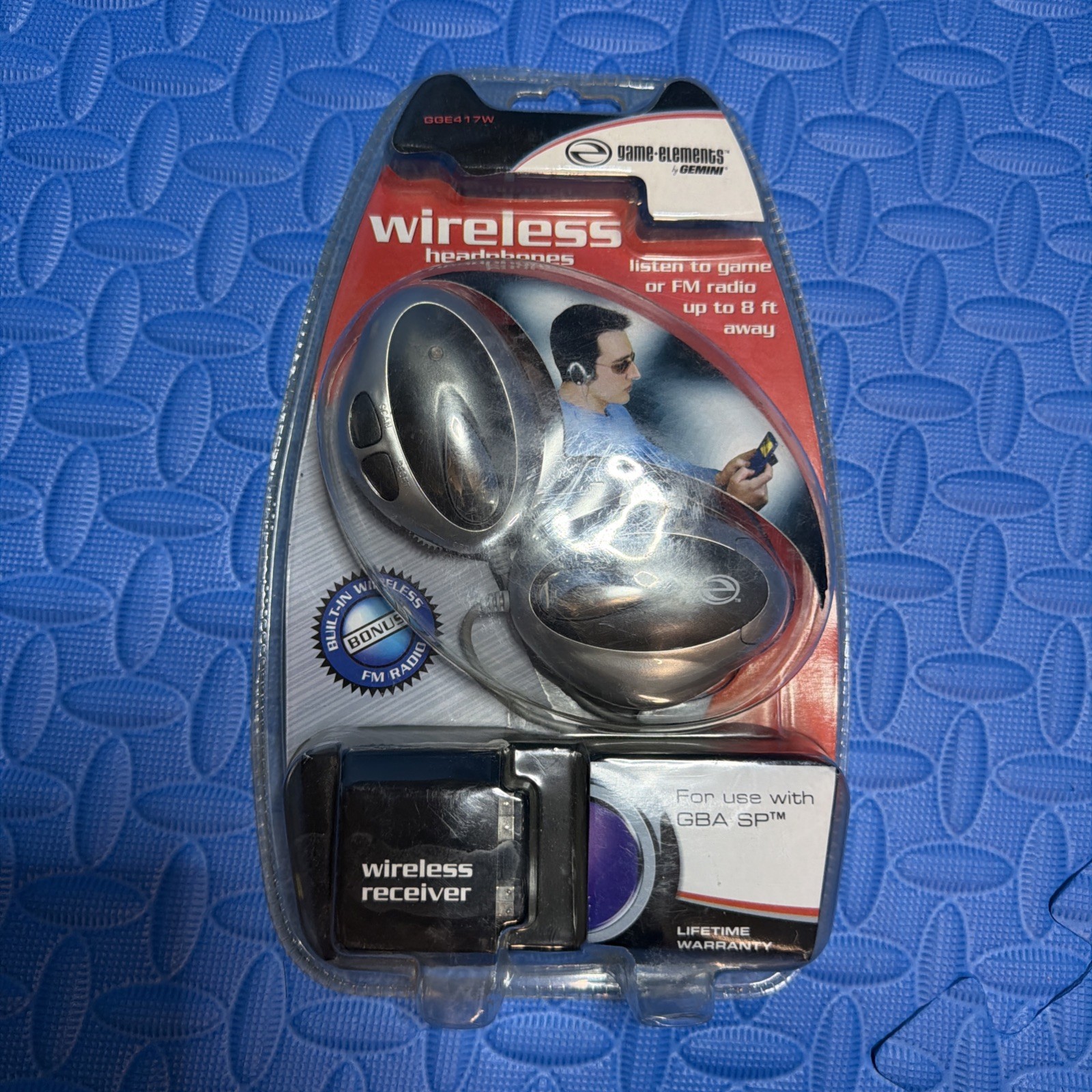 Vintage Game Elements Wireless Headphones Gemini For Game Boy Advance. NEW
