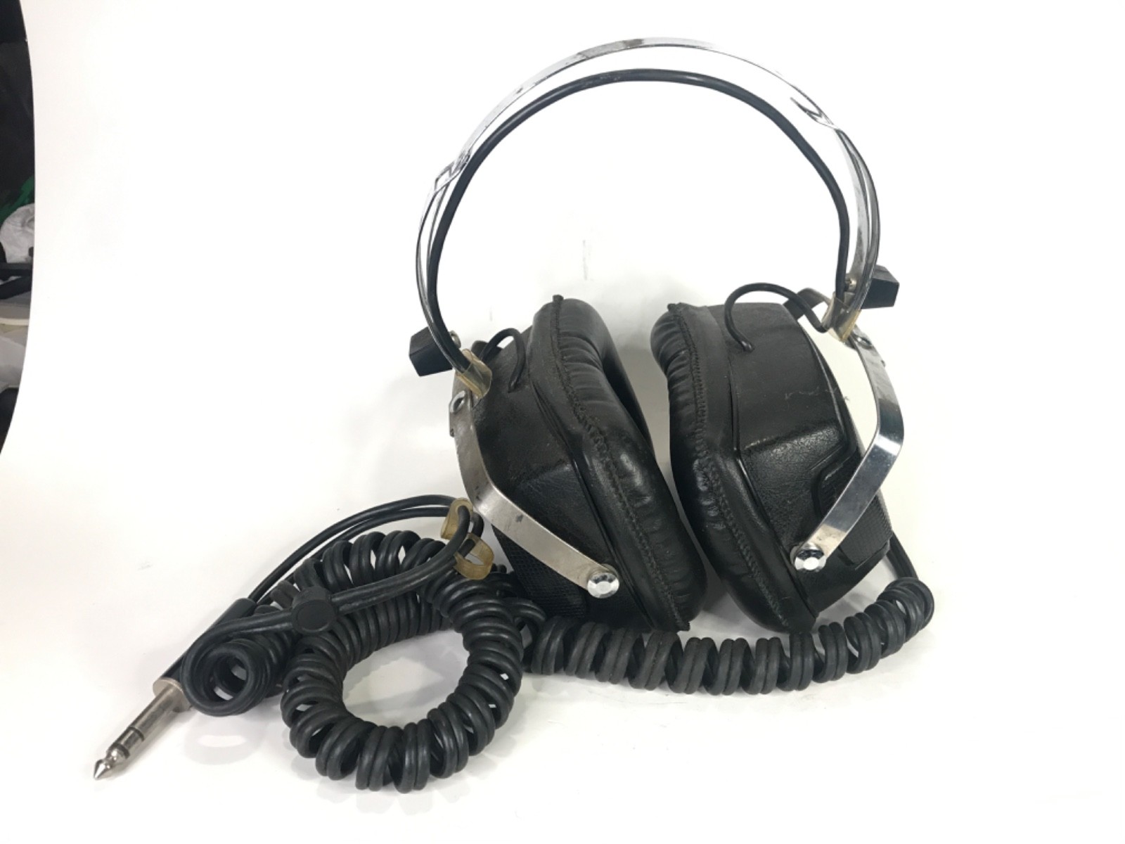 Vintage Headphones Lot Of three 1/4 inch Audio Jack, GE Labtec Soundlite