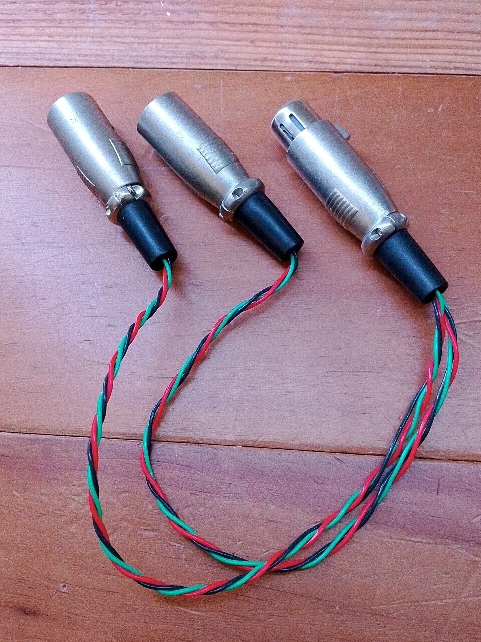 Balanced 4 Pin XLR Female to DUAL 3 Pin XLR Male Adapter +OPTIONS cable