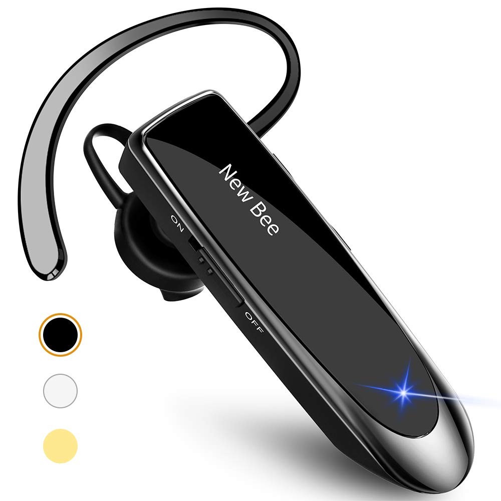 Bluetooth Earpiece V5.0 Wireless Handsfree Headset with Microphone 24 Hrs