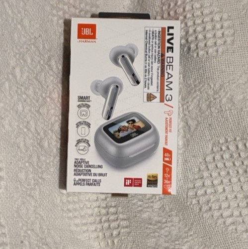 BL Live Beam 3 True Wireless Earbuds – Smart Display Case, ANC, 48h Battery