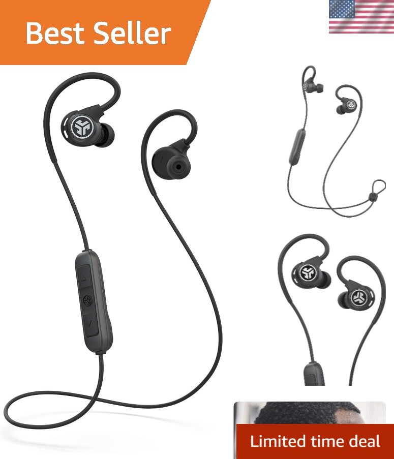 Fit Sport 3 Wireless Fitness Earbuds, Black, Bluetooth 4.2, 6 Hour Battery Li…