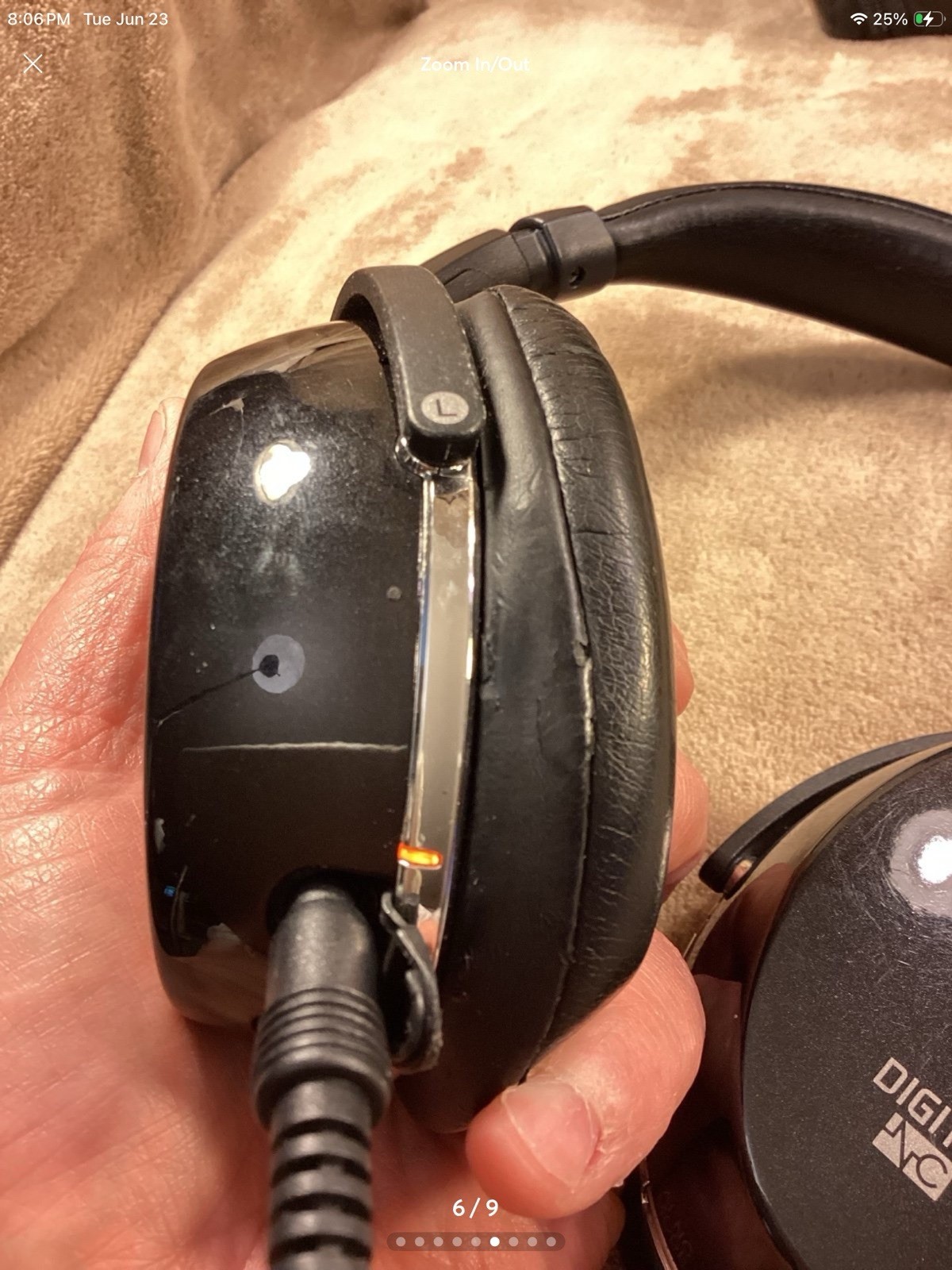 Sony MDR-NC500D Digital NC Noise Cancelling Headphones WORKING CONDITION (E1)