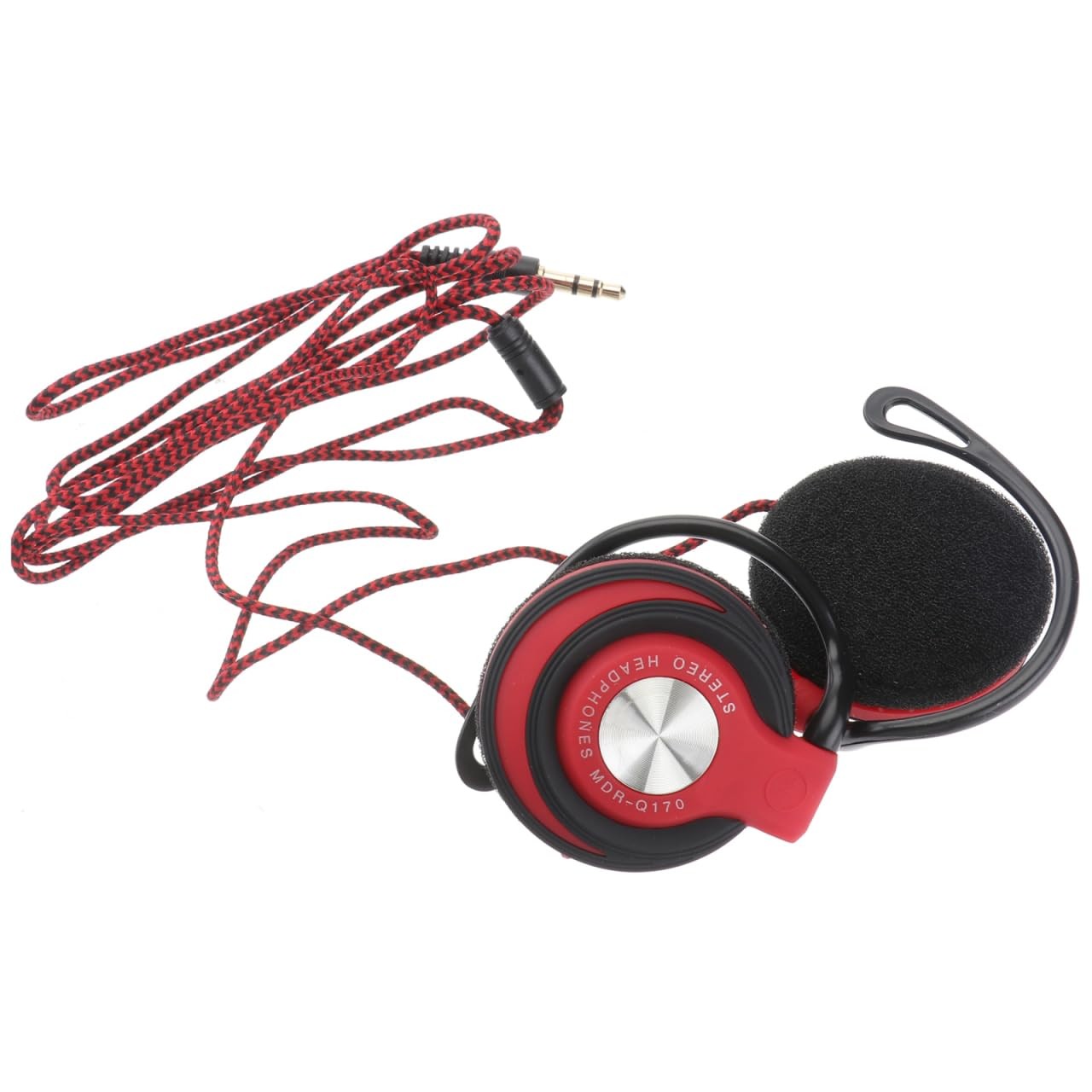 Clip On Headphones Wired Over Ear Cord Mm Mp Player Surround Sound Sports