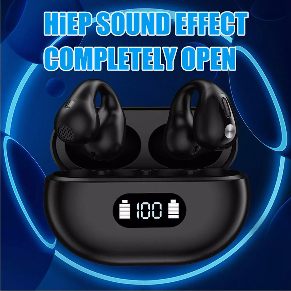 Wireless Earbuds Ear Clip Bluetooth 5.3 Headphone Sport Headset Bone Conduction