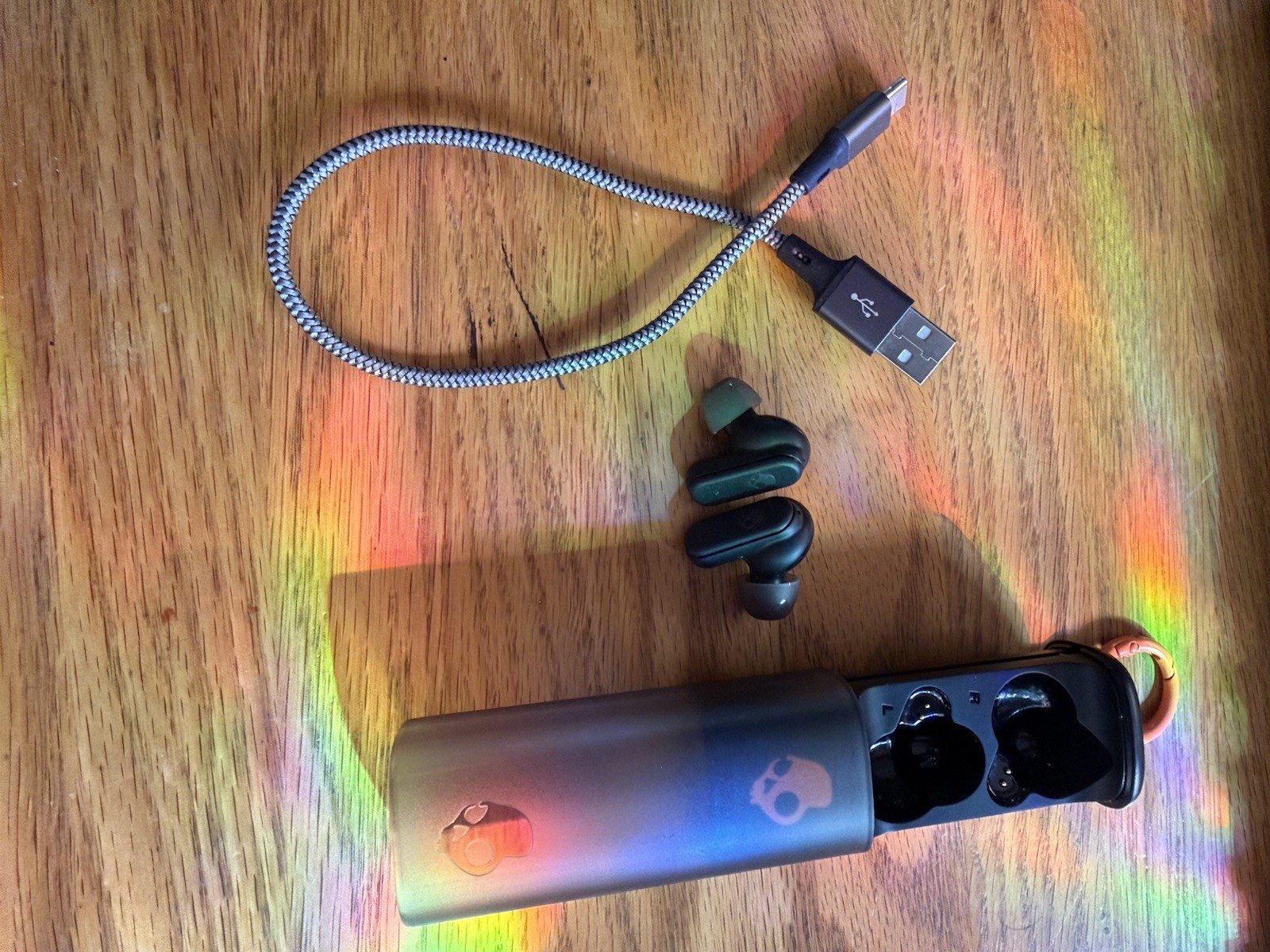 Skullcandy Dime Evo – Wireless Bluetooth Travel Earbuds with Clip Case NEW