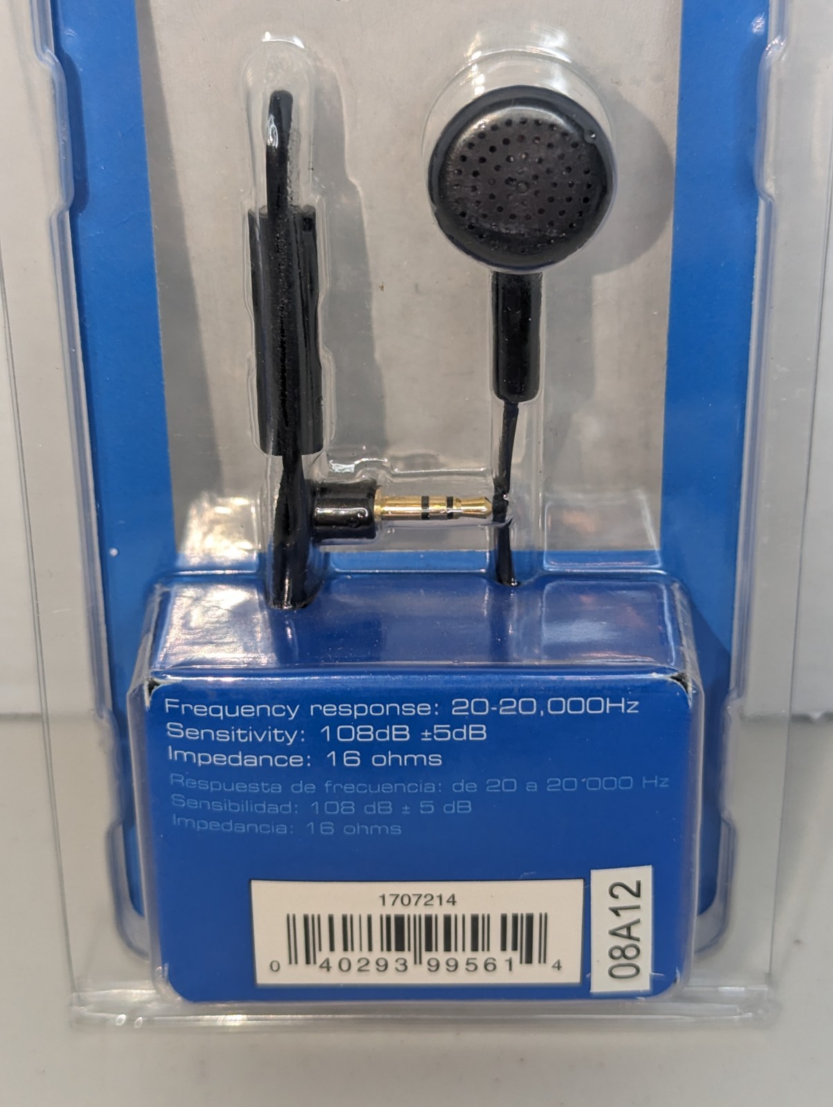 Auvio Mono Earbud Headset With Mic 1707214 2.5mm Jack – Black