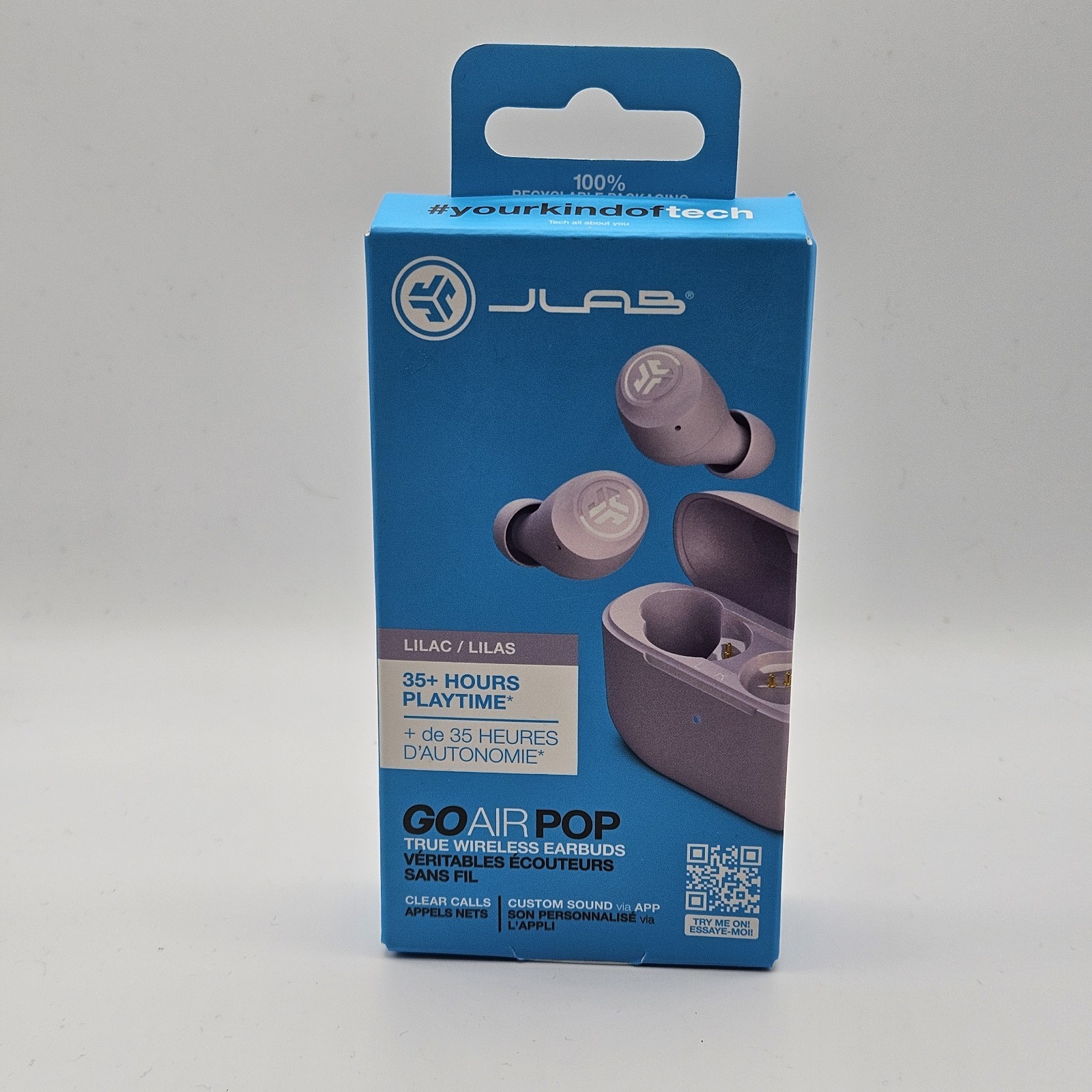 JLab Go Air POP True Wireless Bluetooth Earbuds, iOS, Android, Headphone