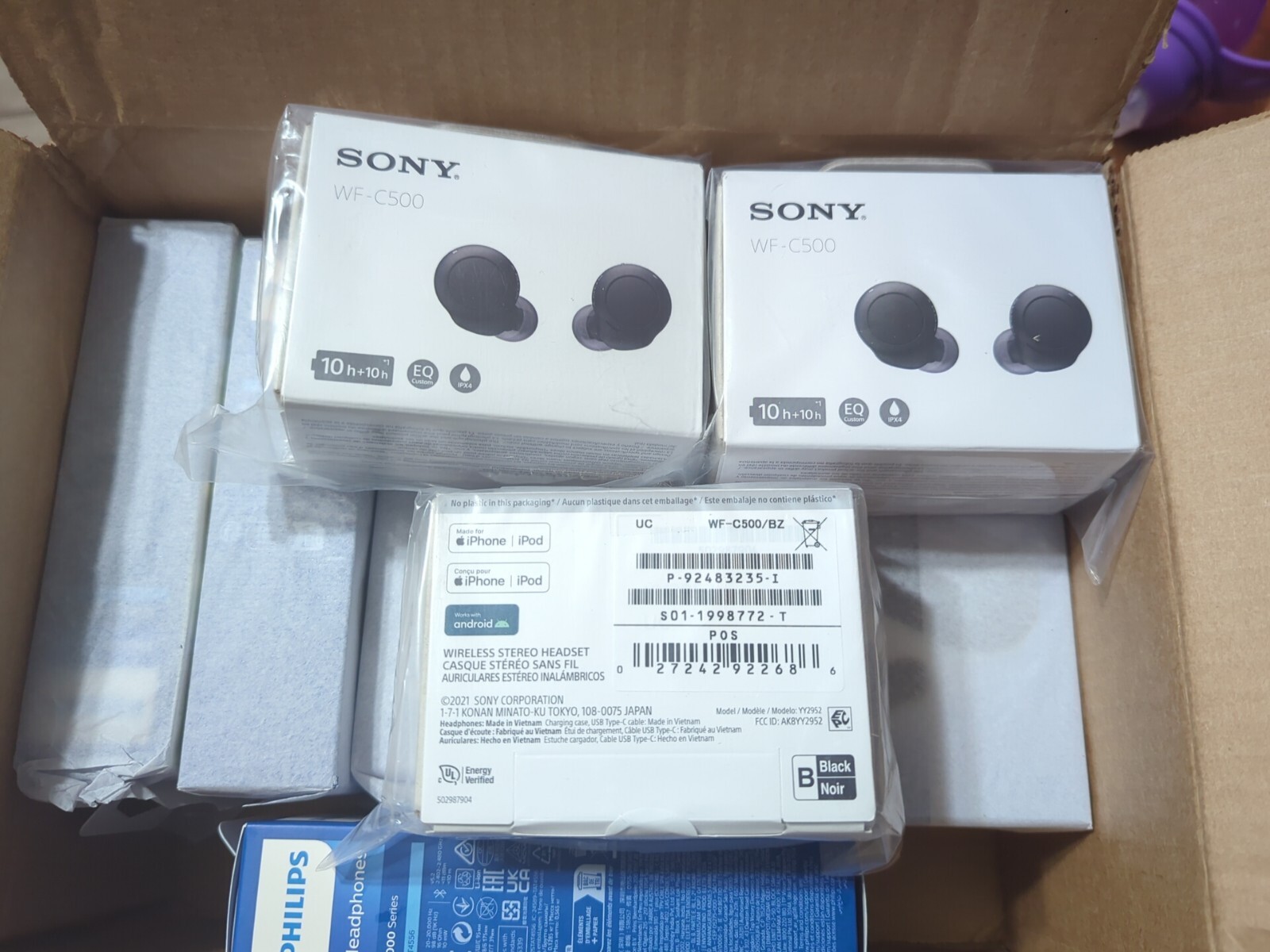 Sony WF-C500 Truly Wireless In-Ear Bluetooth Headphones – Black. 2 YEARS WARANTY