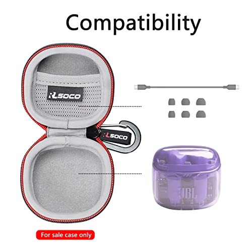 Carrying Case for JBL Tune Flex/Tune Flex 2 True Wireless Noise Black