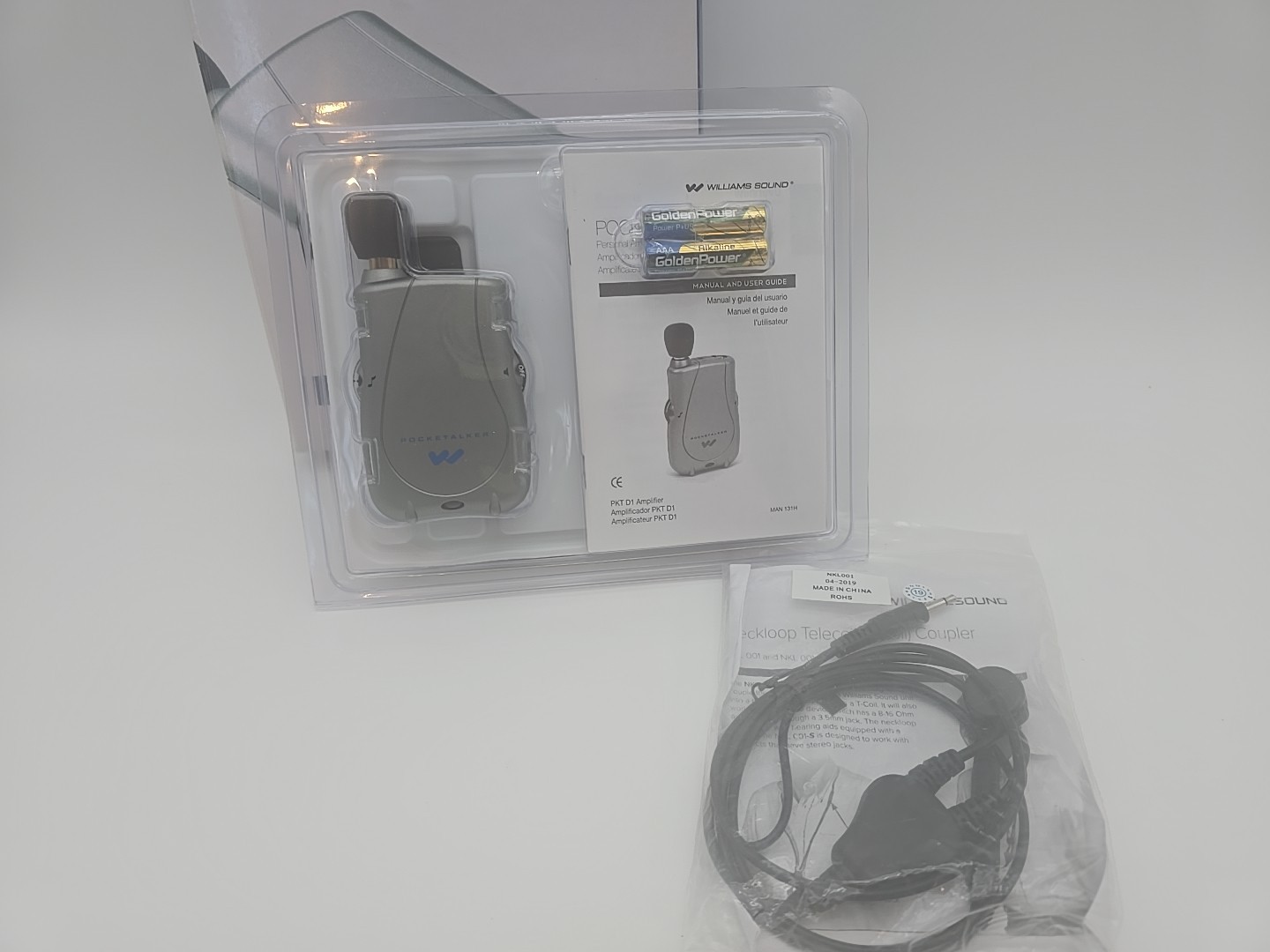 *NEW* Williams Sound Pocketalker Ultra Personal Sound Amplifier Bonus Neckloop