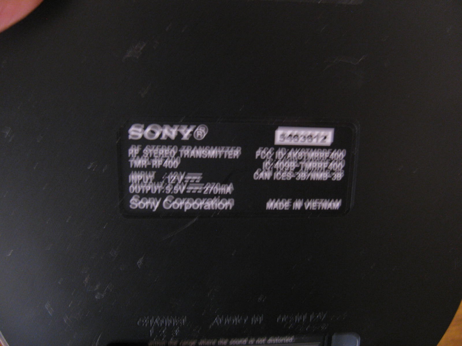 Sony WH-RF400R Wireless Home Theater Headphones Great Working Condition