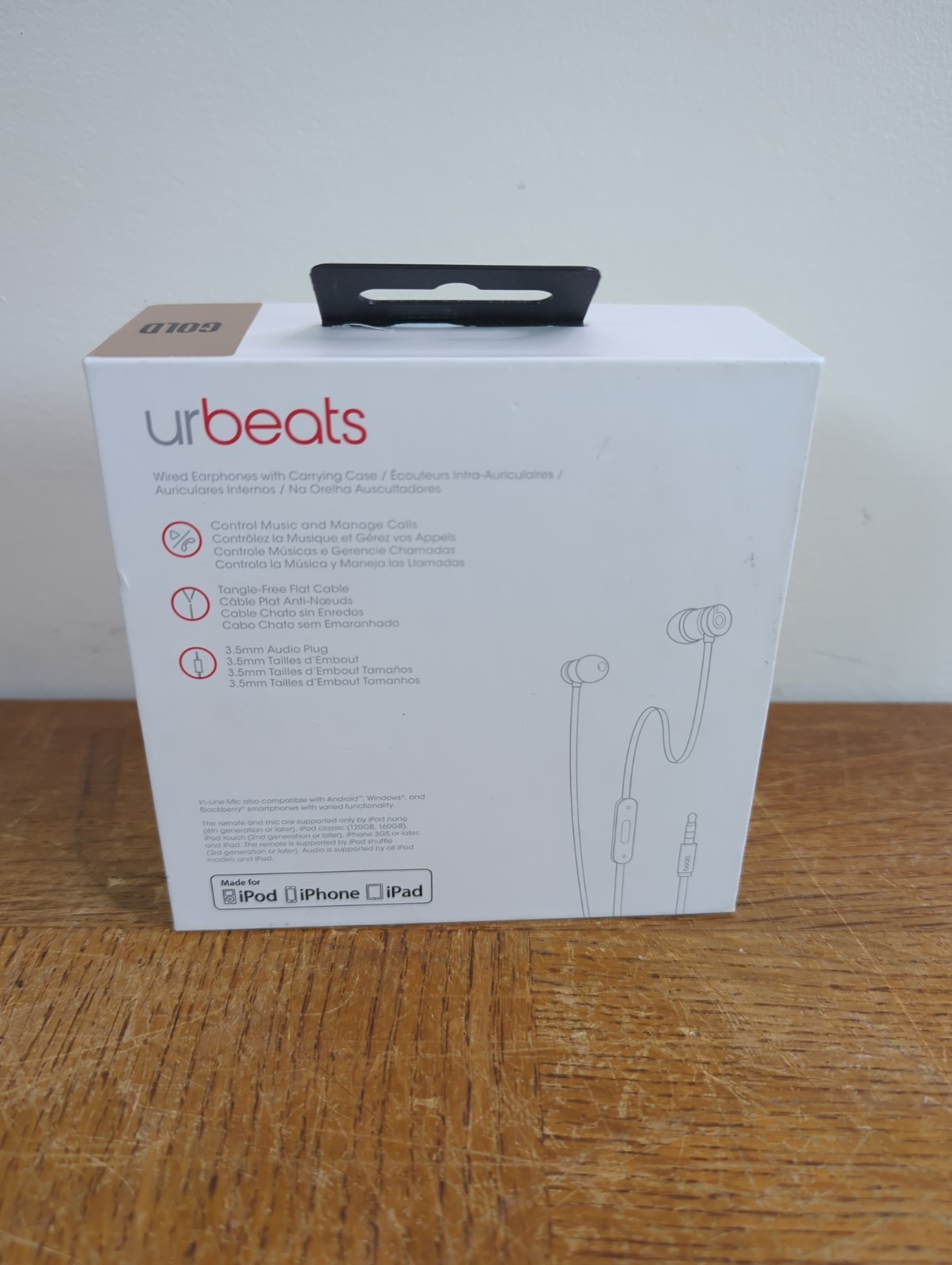 Genuine OEM Beats Urbeats 2 In-Ear Earphone with In-Line Control (Gold) – NEW