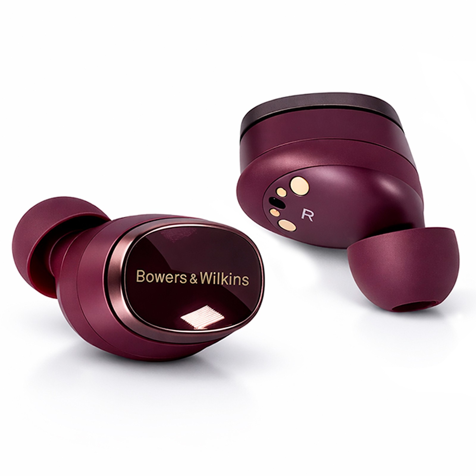 B&W Pi8 Red Burgundy – NEW True Wireless Earbuds with ALL Accessories (No Box)