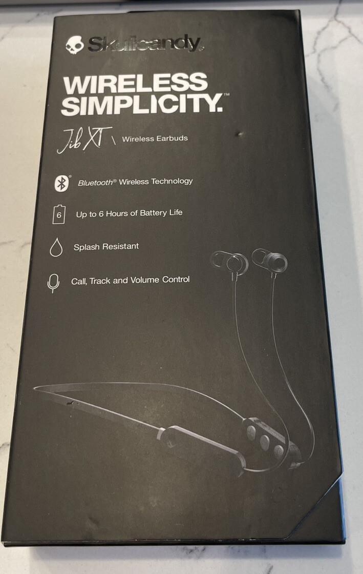 SKULLCANDY Jib XT Active Audiophile Wireless Sport Earbuds S2JPW NEW Fast Ship