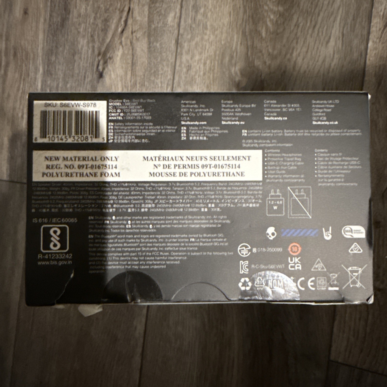Skullcandy – Crusher Evo Over-the-Ear Wireless Headphones