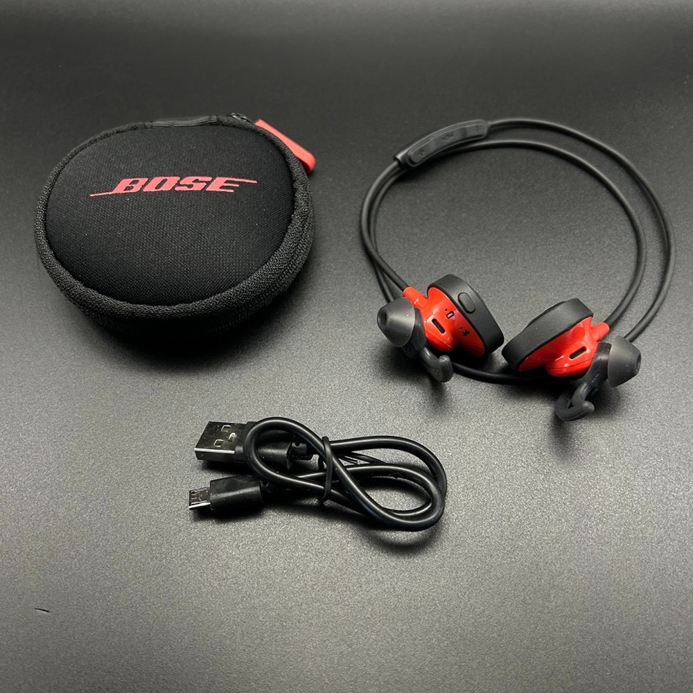 Bose SoundSport Wireless In Ear Bluetooth Sweat-Resistant Headphones-Red #1