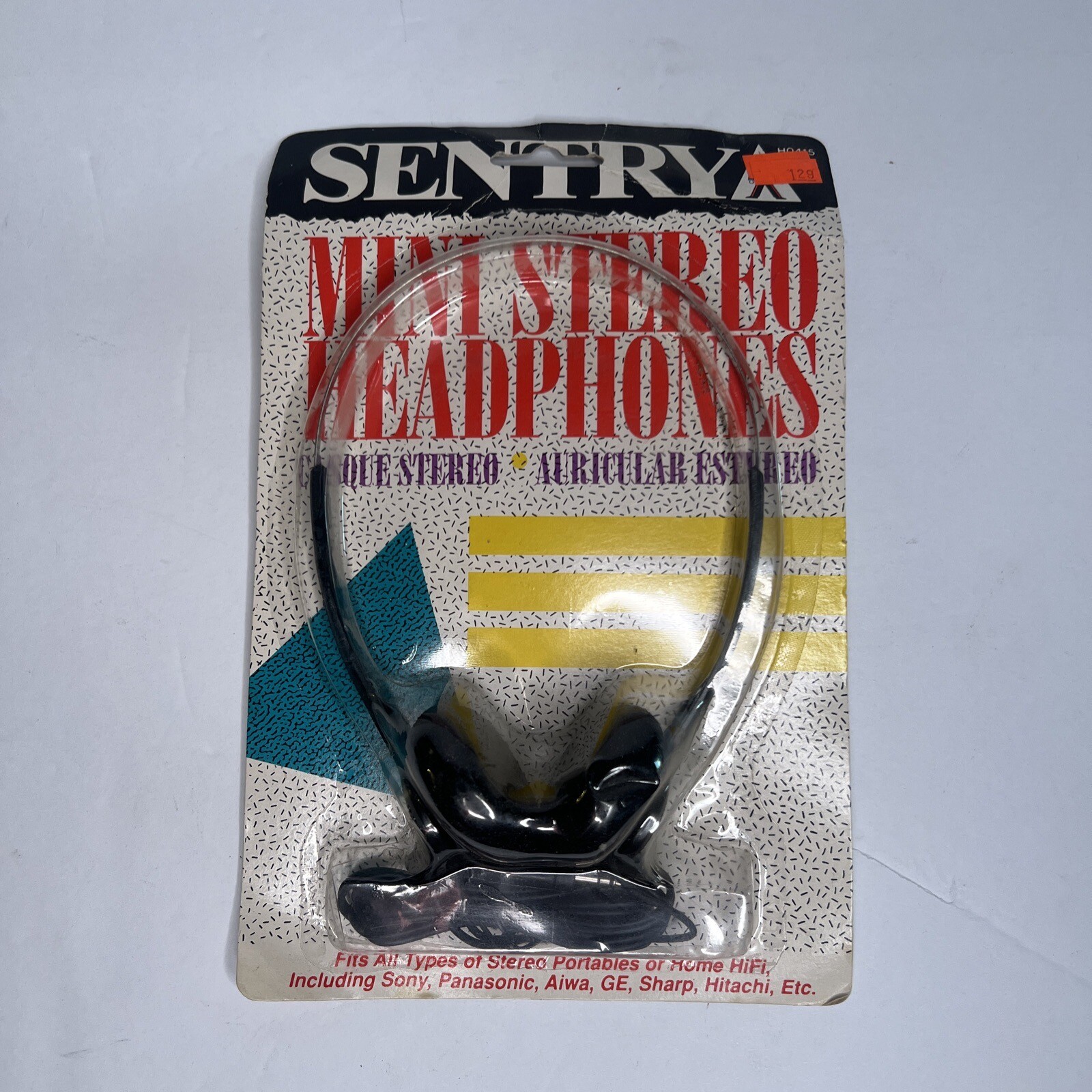 Sentry HO415 Lightweight Digital Stereo Headphones Vintage New
