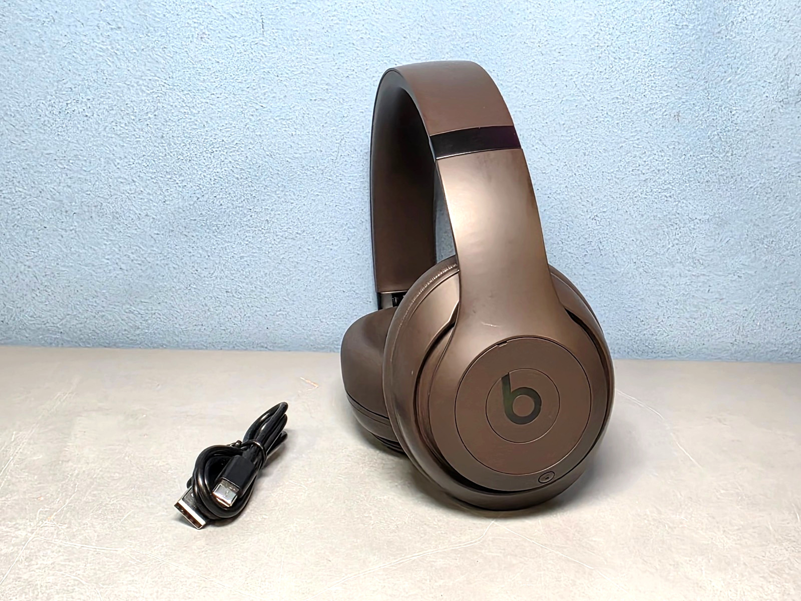 Beats Studio Pro Wireless Bluetooth Headphones w/Cord – Deep Brown – Tested!