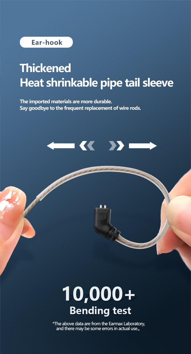 6N Occ Cable For QDC SIMGOT Weston TINHIFI AK TRN CCA KBEAR KZ In Ear Earphones