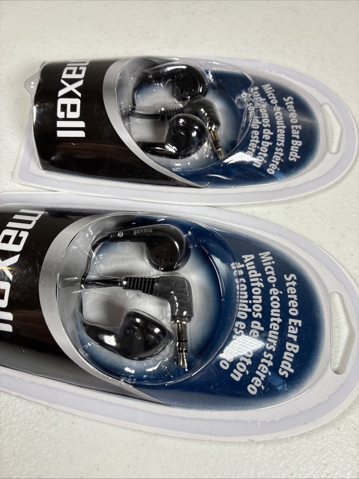 Maxell EB-95 Black Lightweight Stereo Earbuds, 190560 Lot Of 2 New, Sealed