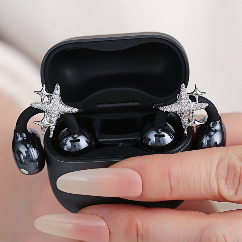 Fashionable Star Ear Clip Add On for Freeclip 1/2 Clip On Charm Enhanced Comfort