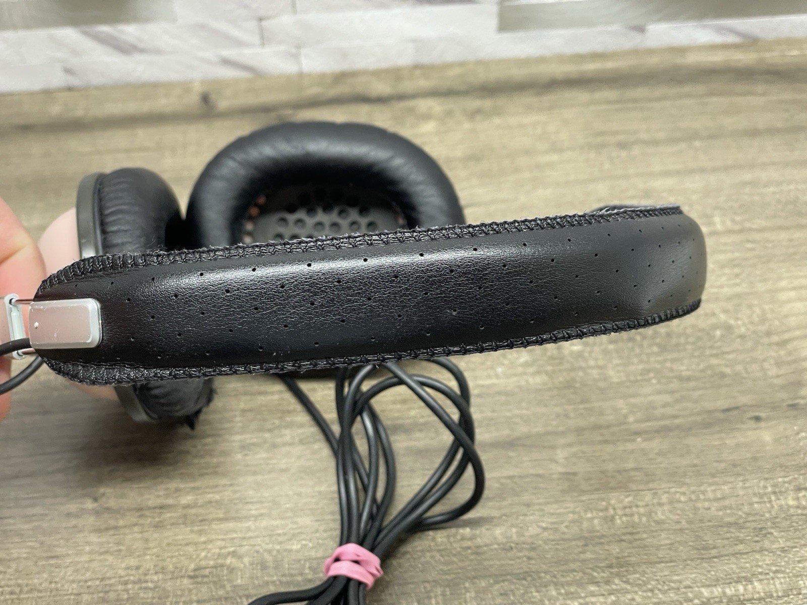 Panasonic RP-HTX7 Hermetically Sealed Headphones PINK Wired Tested Working -READ