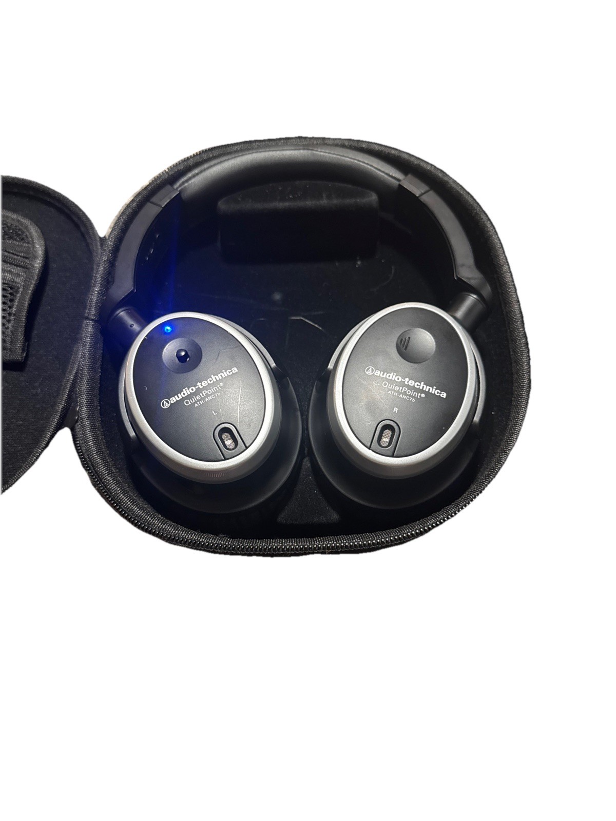 Audio-Technica QuietPoint Active Noise Canceling Ear-Cup Headphones – Black…