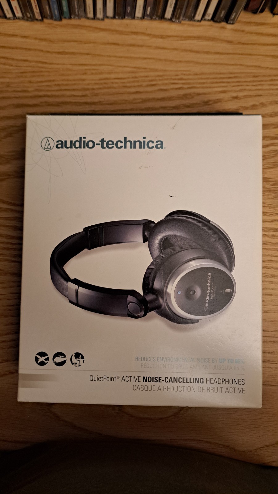 Audio-Technica ATH-ANC7B Noise Cancelling Headphones Original Box