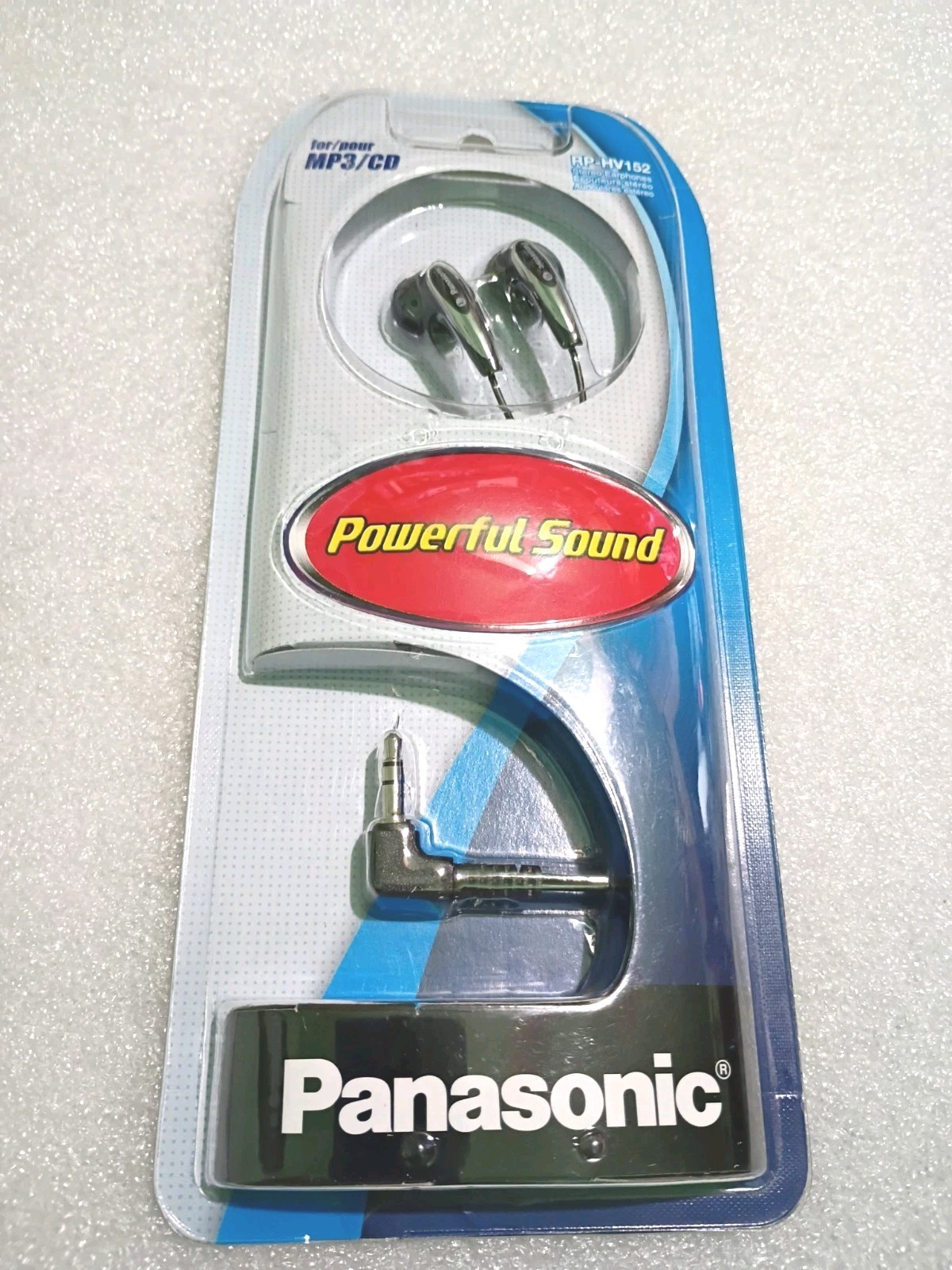 Panasonic RP-HV 152 Black Stereo Corded Earphones / Earbuds 3.5mm (1/8″) Jack