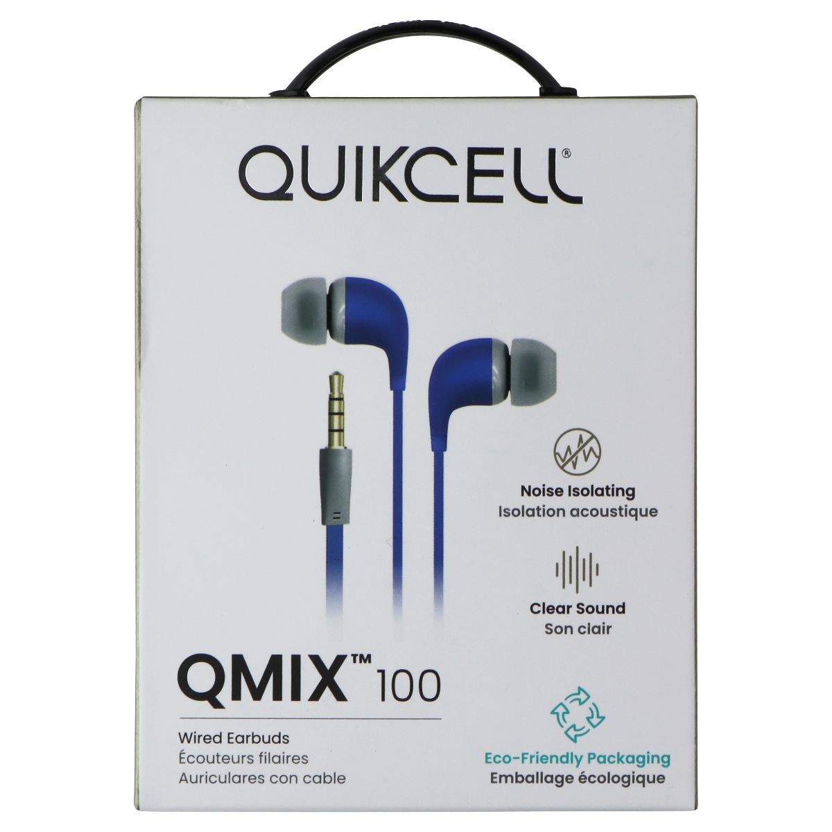 Quikcell QMIX 100 (3.5mm) Wired Earbuds – Blue