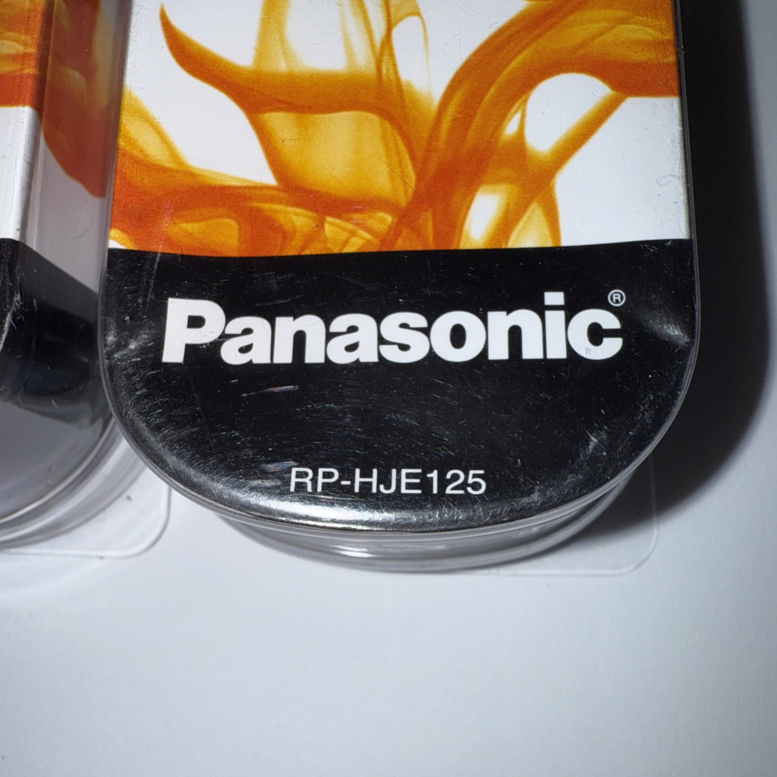 Panasonic RP-HJE125 Ergofit In-Ear Headphones Earphones Earbud Orange