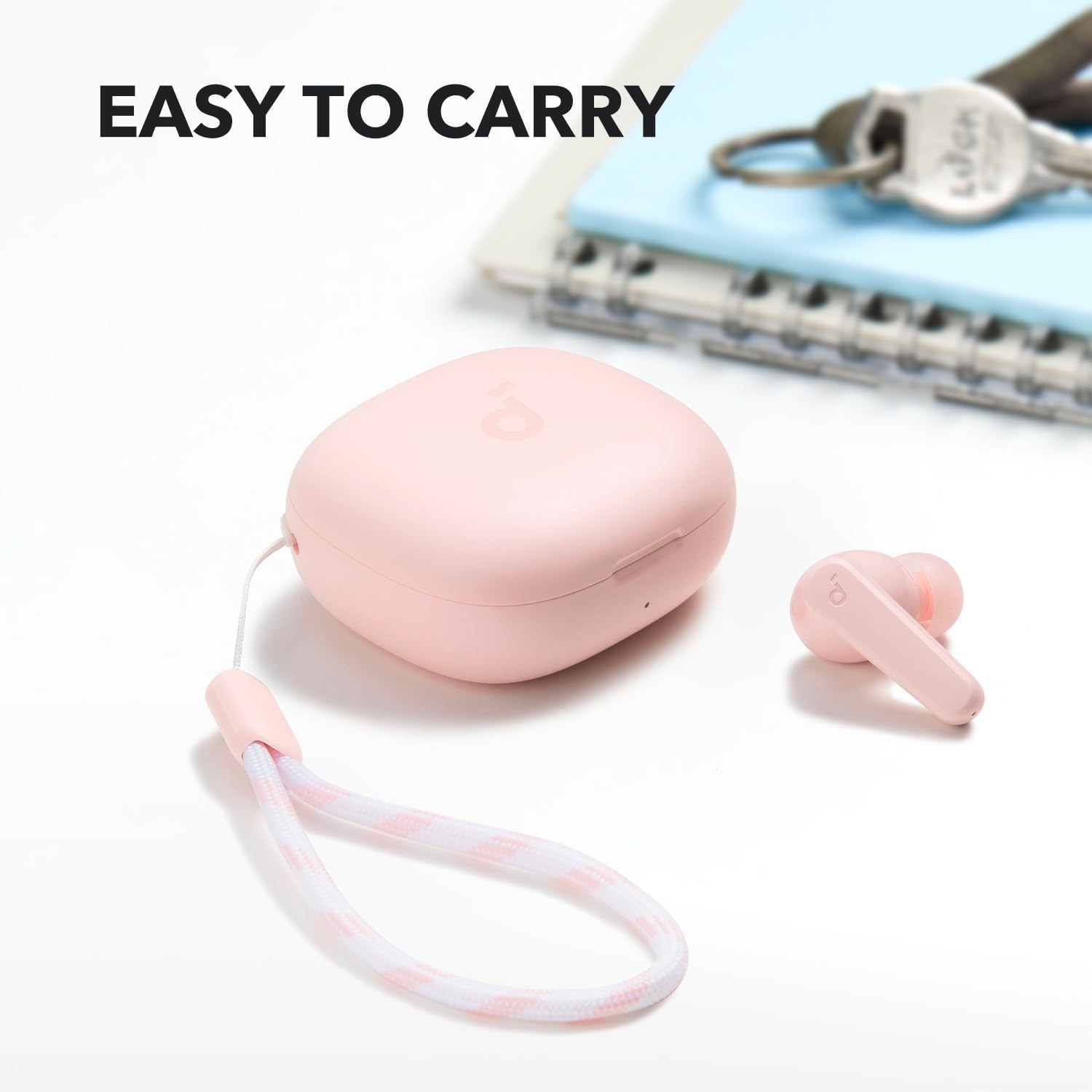 Soundcore by Anker P20i True Wireless Earbuds, 10mm Drivers with Big Pink