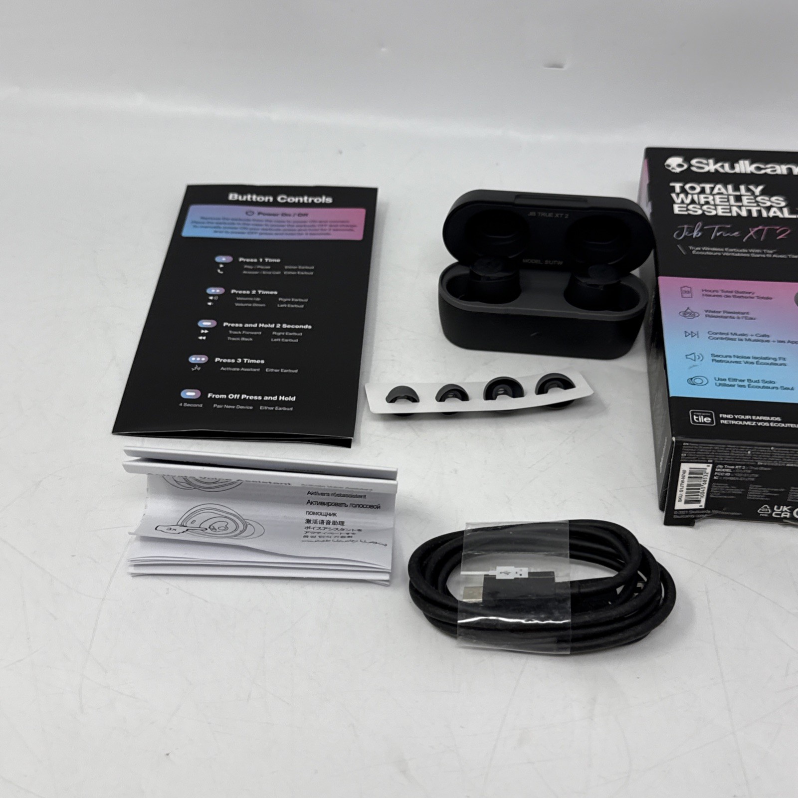 Skullcandy S1JTW Jib True XT 2 In-Ear Headphones – Black