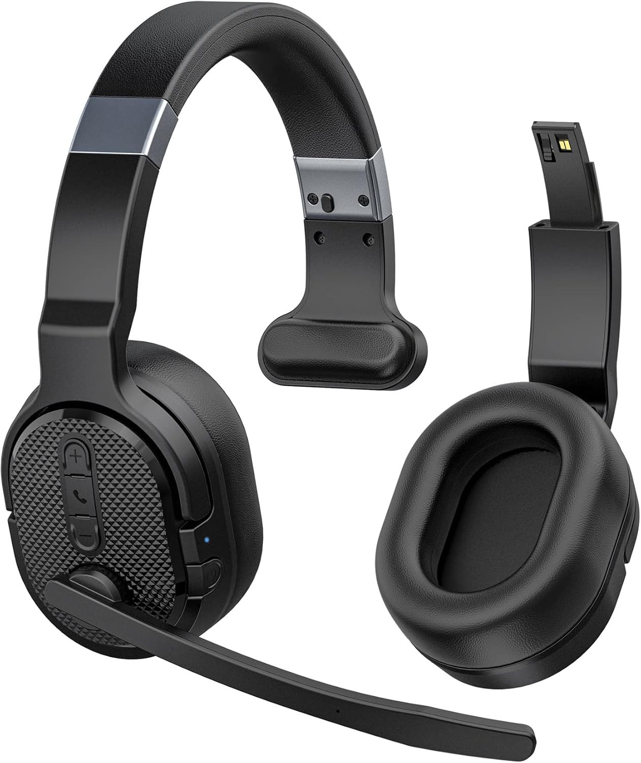 COSMUSIS Trucker Bluetooth Headset Wireless Headsets with Noise Cancelling Mic