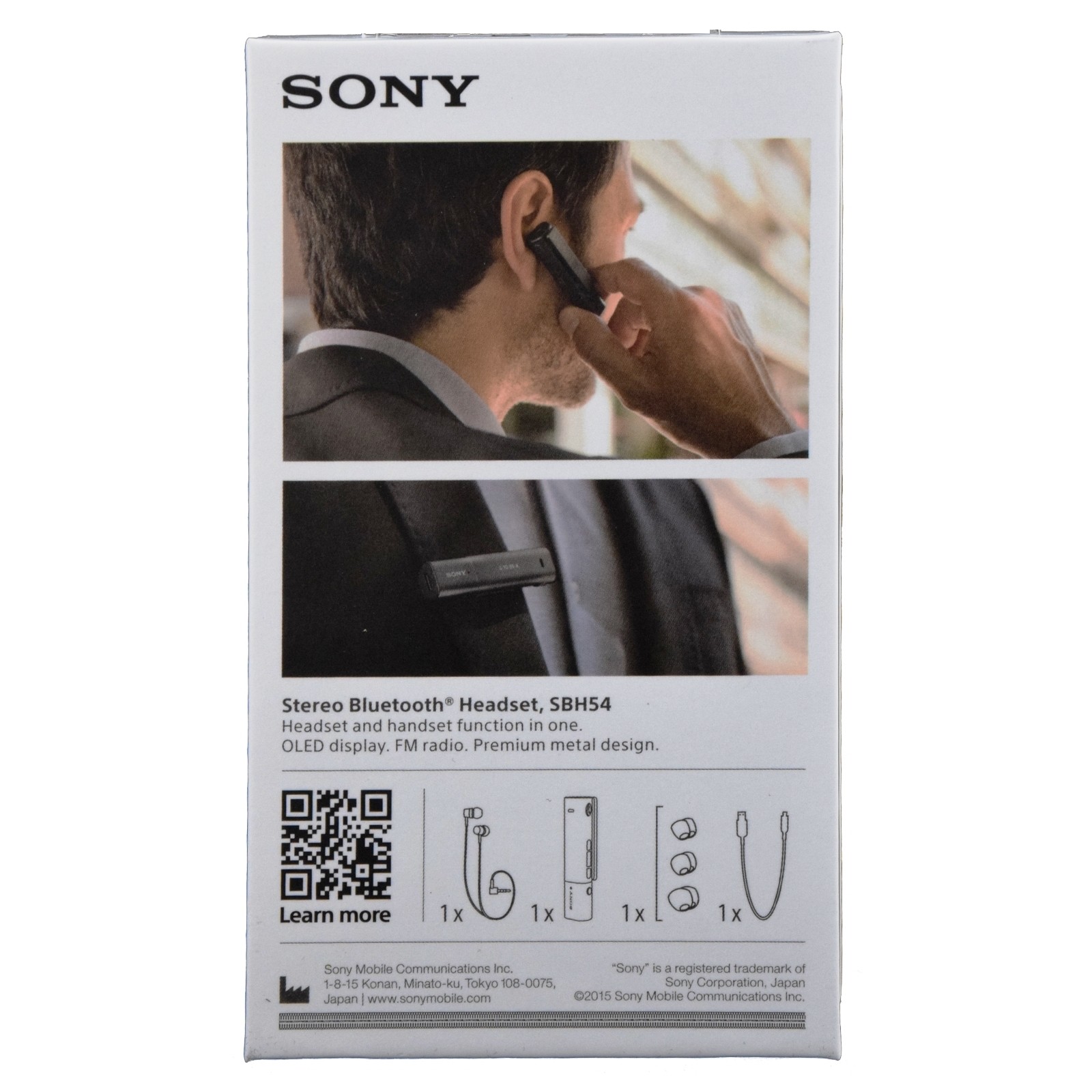 Sony SBH54 NFC Stereo Bluetooth HD Voice Noise Cancellation Headset FM – Gold