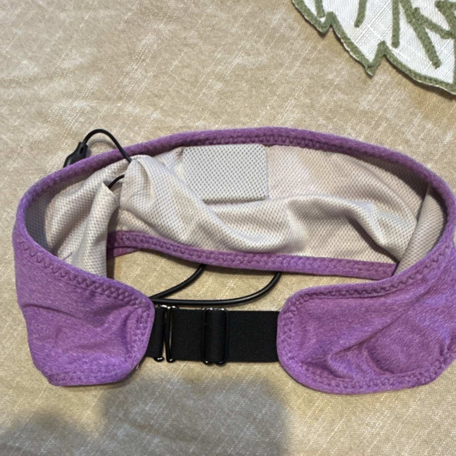 VOEROU Bluetooth Sleep Headphones Adjustable Headband Purple Wireless