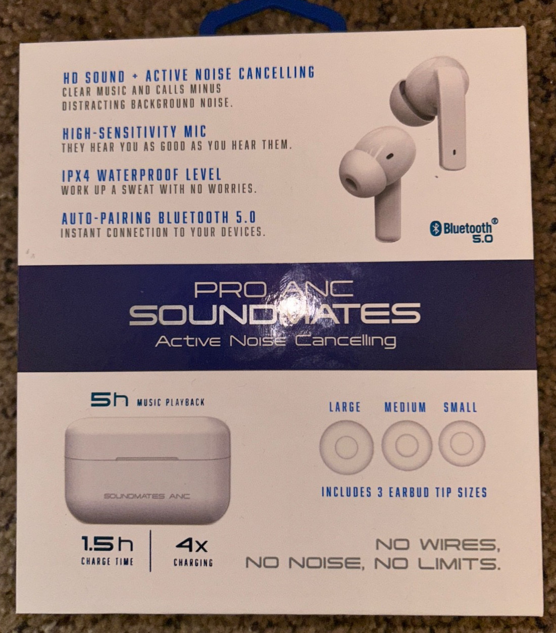 Eight (8) Brand New in Box Tzumi Soundmates PRO ANC Earbuds