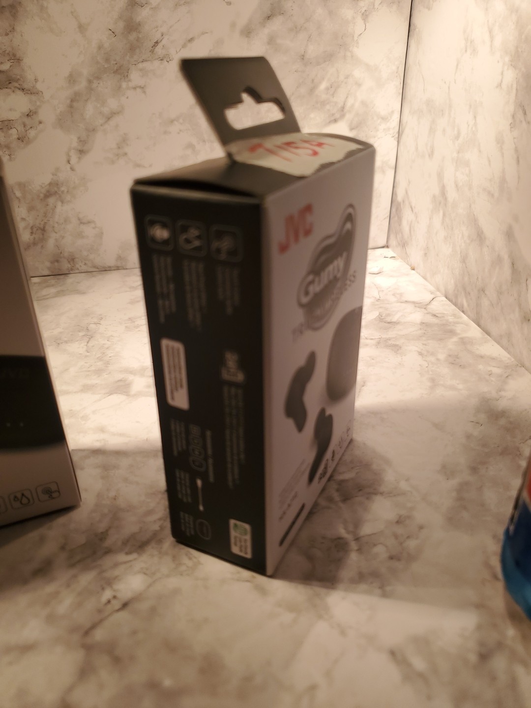 JVC Gumy True Wireless Headphones – Olive Black – Bluetooth Lithium Battery NEW
