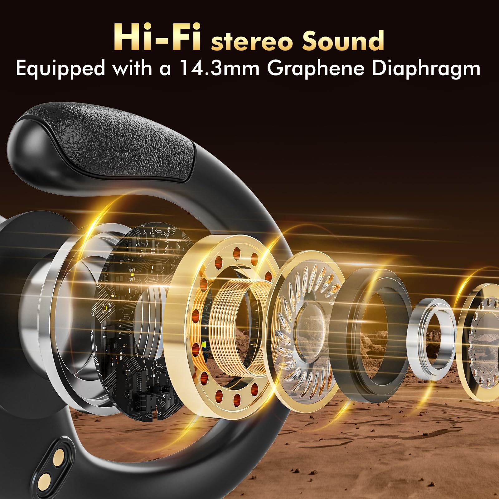 Wireless Earbuds Bluetooth Headphones 80hrs Playback Ear Buds Power Display w…