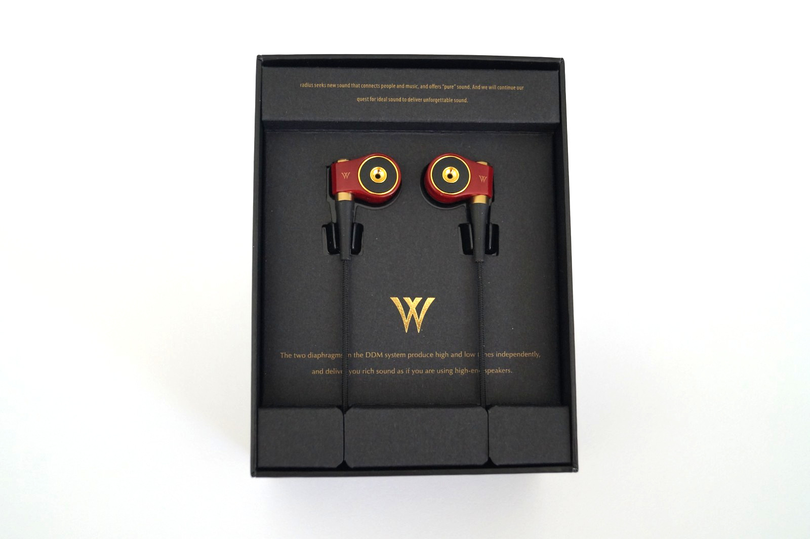 RADIUS Earphone HP-TWF41 W n°4 Dynamic type + piezo (DDM )