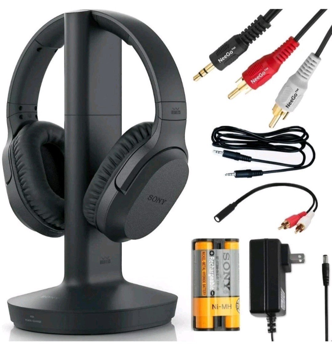 ?Sony Wireless Headphones Great for TV Watching with Transmitter Dock